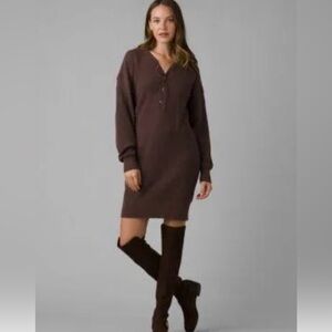 Prana Milani Henley‎ Dress Clove size XS NWT